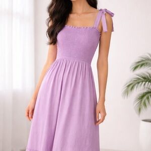Elegant Lavender Maxi Dress
